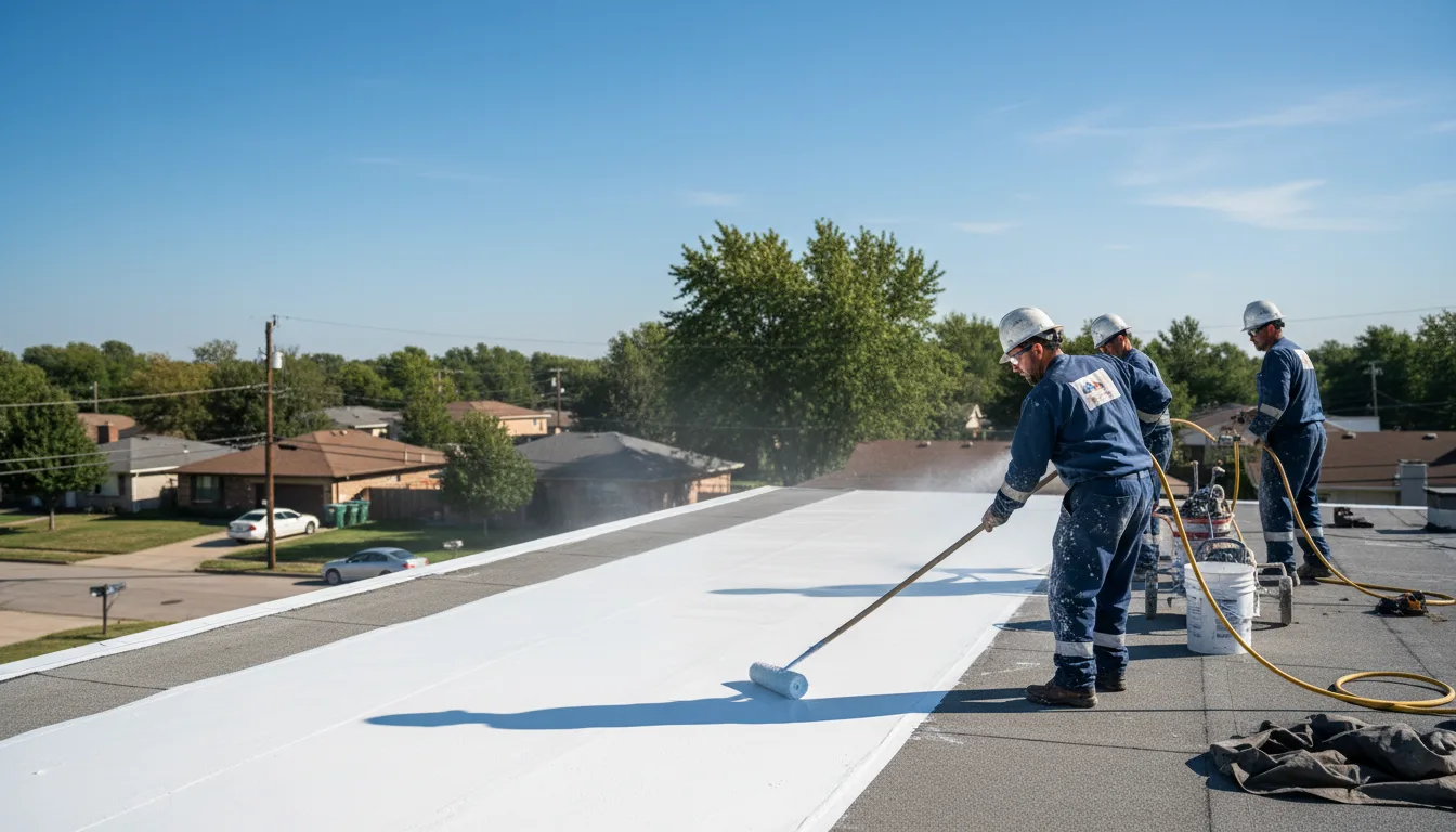 Commercial roof coating in Shidler, OK near me